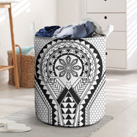 Philippines Batok Tribal Inspired Tattoo White Laundry Basket