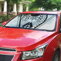 Philippines Batok Tribal Inspired Tattoo White Auto Sun Shade