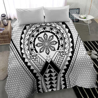 Philippines Batok Tribal Inspired Tattoo White Bedding Set
