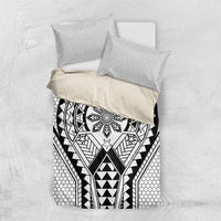 Philippines Batok Tribal Inspired Tattoo White Bedding Set