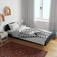 Philippines Batok Tribal Inspired Tattoo White Bedding Set