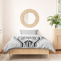 Philippines Batok Tribal Inspired Tattoo White Bedding Set