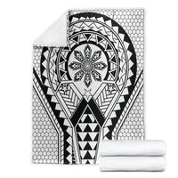 Philippines Batok Tribal Inspired Tattoo White Blanket