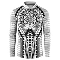 Philippines Batok Tribal Inspired Tattoo White Button Sweatshirt