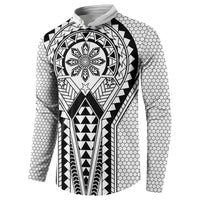Philippines Batok Tribal Inspired Tattoo White Button Sweatshirt