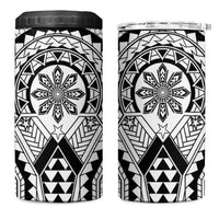 Philippines Batok Tribal Inspired Tattoo White 4 in 1 Can Cooler Tumbler