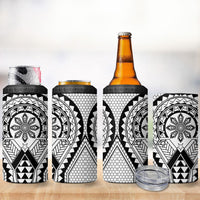 Philippines Batok Tribal Inspired Tattoo White 4 in 1 Can Cooler Tumbler