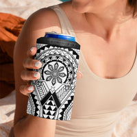 Philippines Batok Tribal Inspired Tattoo White 4 in 1 Can Cooler Tumbler