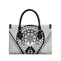 Philippines Batok Tribal Inspired Tattoo White Leather Bag