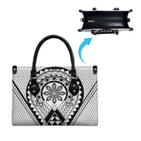 Philippines Batok Tribal Inspired Tattoo White Leather Bag