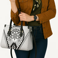Philippines Batok Tribal Inspired Tattoo White Leather Bag