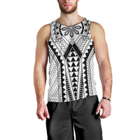 Philippines Batok Tribal Inspired Tattoo White Men Tank Top