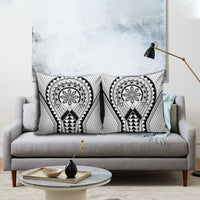 Philippines Batok Tribal Inspired Tattoo White Pillow Cover