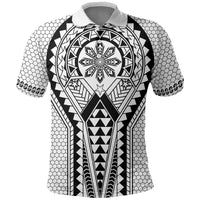 Philippines Batok Tribal Inspired Tattoo White Polo Shirt