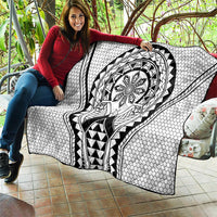 Philippines Batok Tribal Inspired Tattoo White Quilt