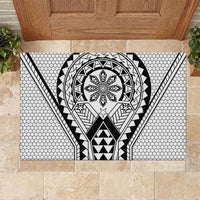 Philippines Batok Tribal Inspired Tattoo White Rubber Doormat