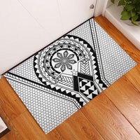 Philippines Batok Tribal Inspired Tattoo White Rubber Doormat