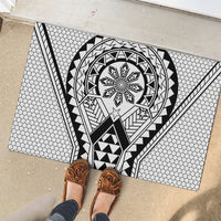 Philippines Batok Tribal Inspired Tattoo White Rubber Doormat