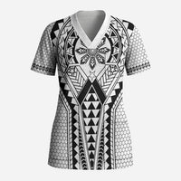 Philippines Batok Tribal Inspired Tattoo White Scrub Top