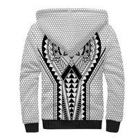 Philippines Batok Tribal Inspired Tattoo White Sherpa Hoodie