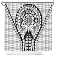 Philippines Batok Tribal Inspired Tattoo White Shower Curtain