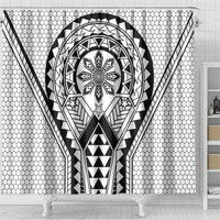Philippines Batok Tribal Inspired Tattoo White Shower Curtain