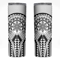 Philippines Batok Tribal Inspired Tattoo White Skinny Tumbler