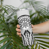Philippines Batok Tribal Inspired Tattoo White Skinny Tumbler