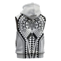 Philippines Batok Tribal Inspired Tattoo White Sleeveless Hoodie