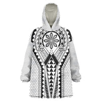 Philippines Batok Tribal Inspired Tattoo White Wearable Blanket Hoodie