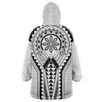 Philippines Batok Tribal Inspired Tattoo White Wearable Blanket Hoodie