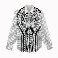 Philippines Batok Tribal Inspired Tattoo White Women Casual Shirt