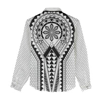 Philippines Batok Tribal Inspired Tattoo White Women Casual Shirt