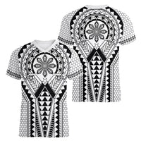 Philippines Batok Tribal Inspired Tattoo White Women V-Neck T-Shirt
