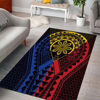 Philippines Batok Tribal Inspired Tattoo Area Rug