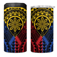 Philippines Batok Tribal Inspired Tattoo 4 in 1 Can Cooler Tumbler