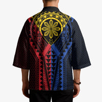 Philippines Batok Tribal Inspired Tattoo Kimono