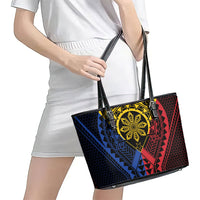Philippines Batok Tribal Inspired Tattoo Leather Tote Bag
