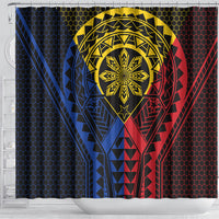 Philippines Batok Tribal Inspired Tattoo Shower Curtain