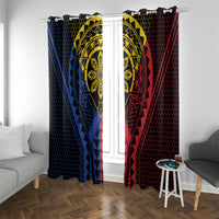 Philippines Batok Tribal Inspired Tattoo Window Curtain