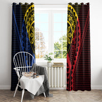 Philippines Batok Tribal Inspired Tattoo Window Curtain