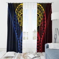 Philippines Batok Tribal Inspired Tattoo Window Curtain