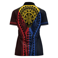 Philippines Batok Tribal Inspired Tattoo Women Polo Shirt