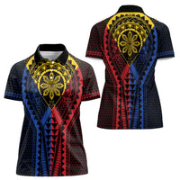 Philippines Batok Tribal Inspired Tattoo Women Polo Shirt