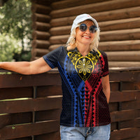 Philippines Batok Tribal Inspired Tattoo Women Polo Shirt