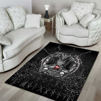 Denmark Viking Area Rug Odin's Raven Legacy - Wonder Print Shop