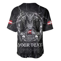Personalized Denmark Viking Baseball Jersey Odin's Raven Legacy - Wonder Print Shop