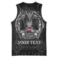 Personalized Denmark Viking Basketball Jersey Odin's Raven Legacy - Wonder Print Shop