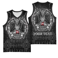 Personalized Denmark Viking Basketball Jersey Odin's Raven Legacy - Wonder Print Shop