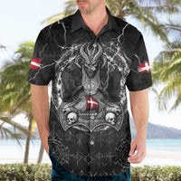 Personalized Denmark Viking Hawaiian Shirt Odin's Raven Legacy - Wonder Print Shop